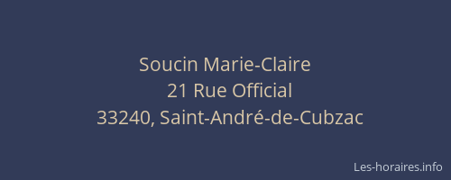 Soucin Marie-Claire
