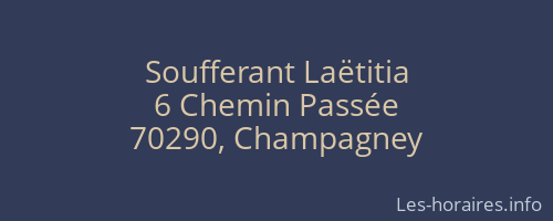 Soufferant Laëtitia