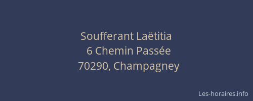 Soufferant La&euml;titia