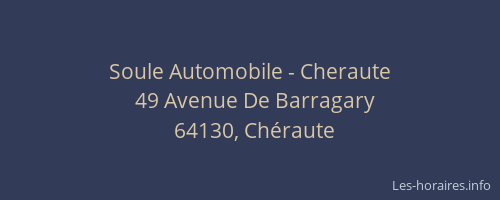 Soule Automobile - Cheraute