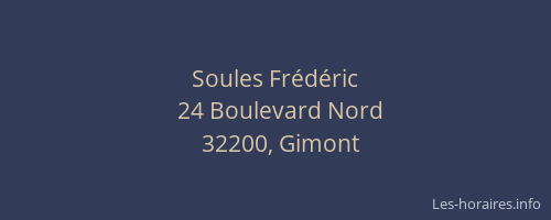 Soules Fr&eacute;d&eacute;ric