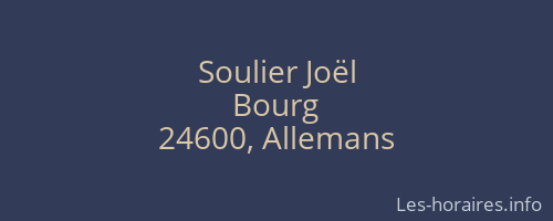Soulier Joël