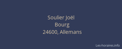 Soulier Jo&euml;l