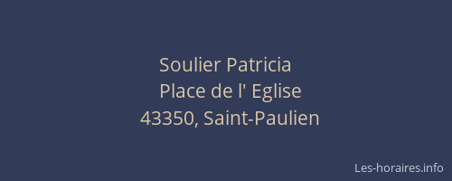 Soulier Patricia