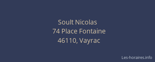 Soult Nicolas