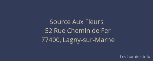 Source Aux Fleurs