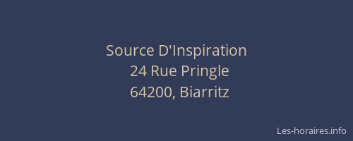 Source D'Inspiration