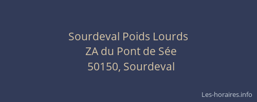 Sourdeval Poids Lourds