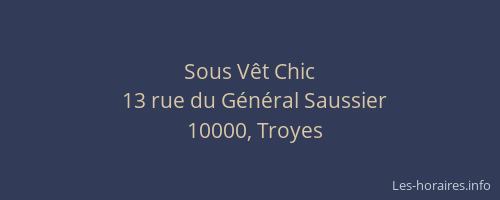 Sous Vêt Chic