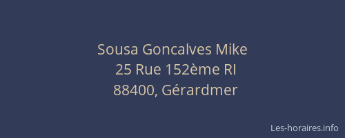 Sousa Goncalves Mike
