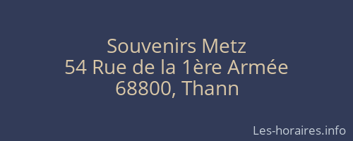 Souvenirs Metz