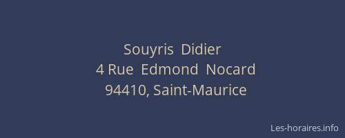 Souyris  Didier