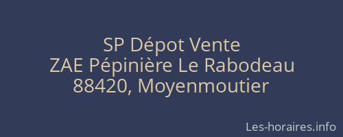 SP Dépot Vente
