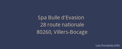Spa Bulle d'Evasion