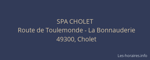 SPA CHOLET