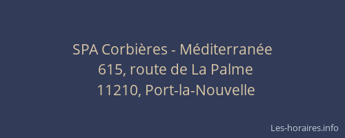 SPA Corbi&egrave;res - M&eacute;diterran&eacute;e