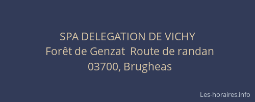 SPA DELEGATION DE VICHY