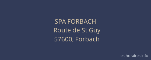 SPA FORBACH