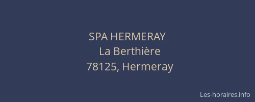 SPA HERMERAY