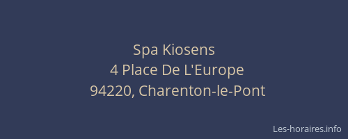 Spa Kiosens