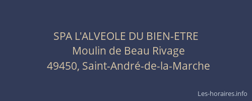 SPA L'ALVEOLE DU BIEN-ETRE