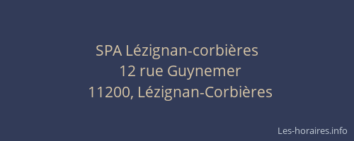 SPA L&eacute;zignan-corbi&egrave;res