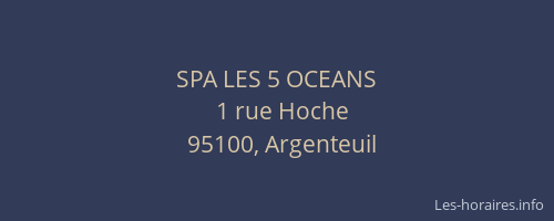 SPA LES 5 OCEANS