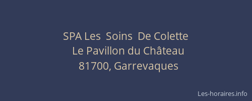 SPA Les  Soins  De Colette