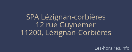 SPA Lézignan-corbières