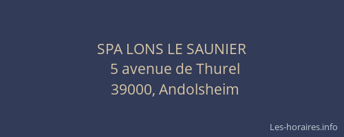 SPA LONS LE SAUNIER