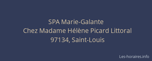 SPA Marie-Galante