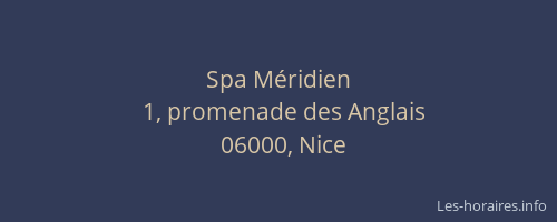 Spa Méridien