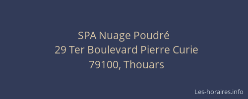 SPA Nuage Poudr&eacute;
