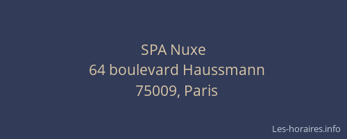 SPA Nuxe