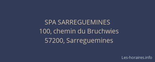 SPA SARREGUEMINES
