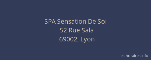 SPA Sensation De Soi