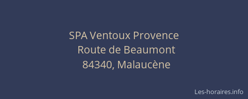 SPA Ventoux Provence
