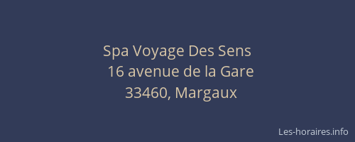 Spa Voyage Des Sens