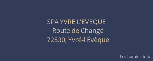 SPA YVRE L'EVEQUE
