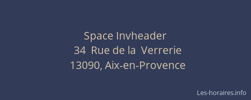 Space Invheader