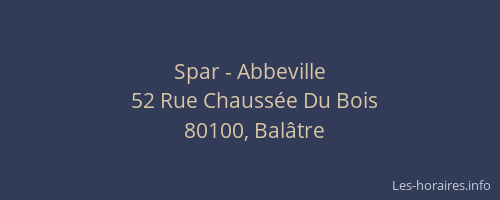 Spar - Abbeville