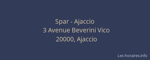 Spar - Ajaccio