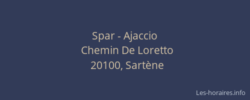 Spar - Ajaccio