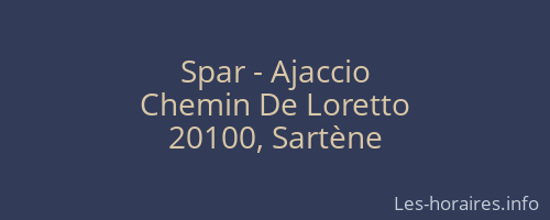 Spar - Ajaccio
