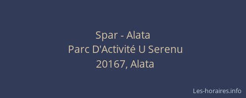 Spar - Alata