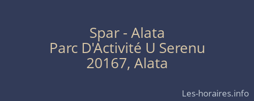 Spar - Alata