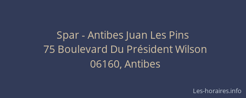 Spar - Antibes Juan Les Pins