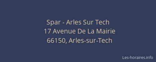 Spar - Arles Sur Tech