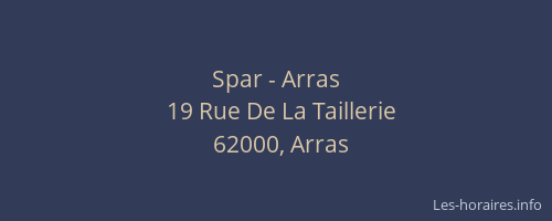 Spar - Arras
