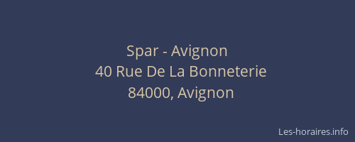 Spar - Avignon